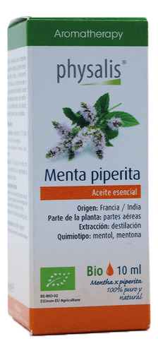 Aromaterapia Aceite Esencial Menta Piperita Orgánico 10 Ml