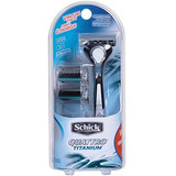 Paquete De Valor De Schick Quattro Titanium Razor Para Hombr