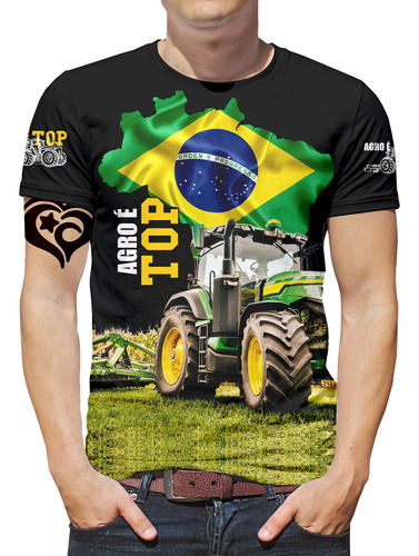 Camiseta Agro É Top Masculina Blusa Agropecuaria Agronomia