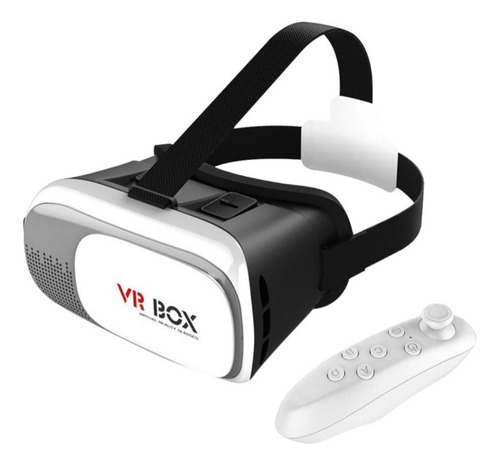 Óculos De Realidade Virtual 3d + Controle P/ Filmes Jogos