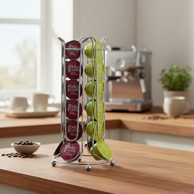 Dispensador De 24 Cápsulas Dolce Gusto Marca Ibili Plateado
