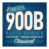 La Bella 900b Guit. Clasica Nylon Dorado Y Negro Profesional