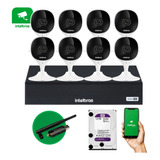 Kit 8 Câmeras Internas Wifi C/ Mhdx 8ch E Hd 1tb Purple