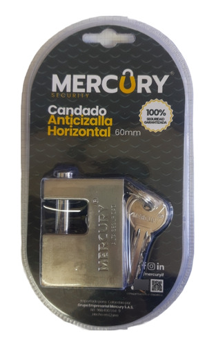 Candado Anticizalla Mercury Horizontal 60mm
