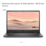 Notebook Dell Inspiron 15 3000 4gb Ram  128 Gb Ssd Cámara