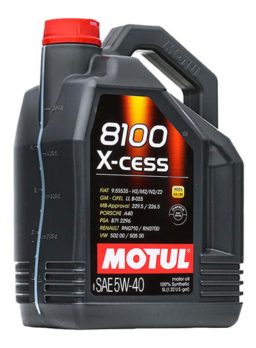 Aceite Sintético 5w40 Para Auto Motul 8100 X-cess Galón 5lts