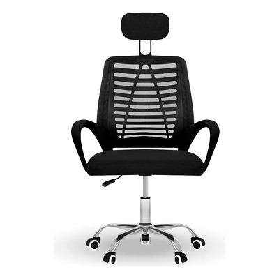 Silla Oficina Linium Comoda Ejecutiva Escritorio Ergonomica Color Negro Material del tapizado Mesh | Meses sin interés