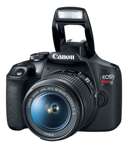 Câmera Digital Canon Eos Rebel T7+ Lente Ef-s 18-55mm Is Ii