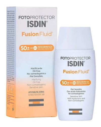 Fotoprotector Isdin Fusion Fluid Fluido Spf 50+ X 50 Ml