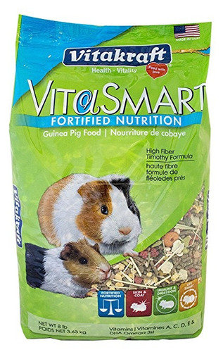 Fórmula Vitakraft Guinea Pig Alimento Alto En Fibra Timoteo 