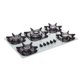 Cooktop Mueller 5 Bocas Tripla Chama Branco G5