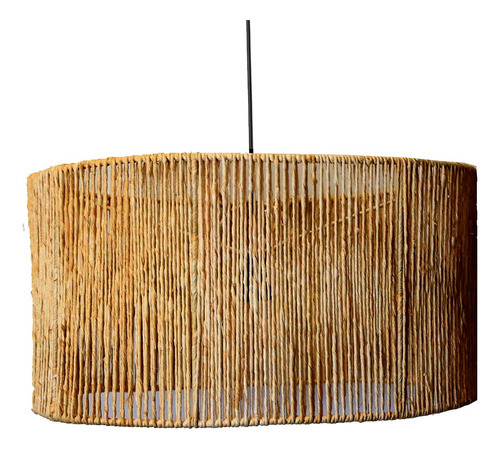 Lustre 50cm Rustica Loja Casa Decoração Pendente Luminária Cor Rajada