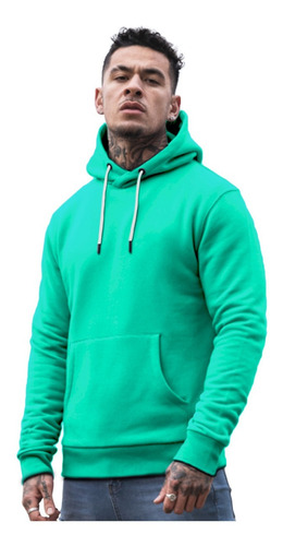 Buzo O Hoodies Unicolor Para Hombre