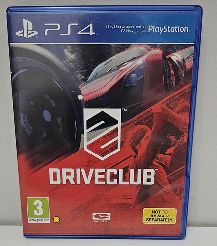 Drive Club Ps4 Jogo Mídia Física Playstation 4 Sony 