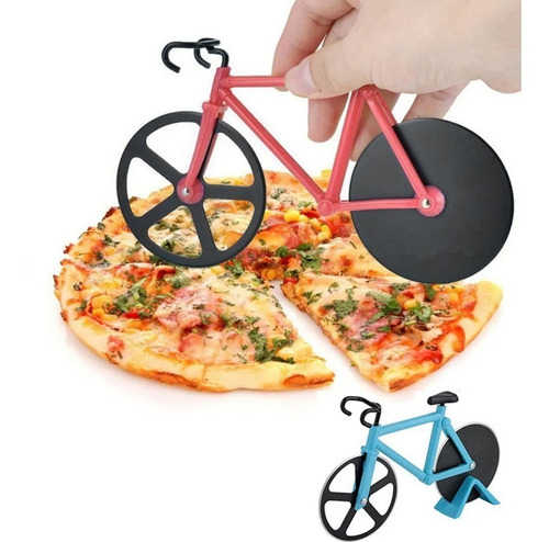 Cortador Pizza Bicicleta Bike Fatiador Massas Aço Inox