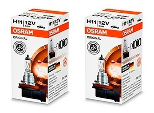 Kit 2 Lampara Osram H11 12v 55w