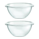 Set X 2 Ensaladera Fuente Acrilico Cristal  Bowl 2.2 Lts