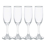 Set De 4 Copas Flauta Para Champagne Sidra O Vino Espumoso