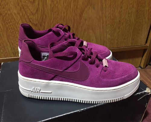Zapatillas Mujer Nike Air Force 1 Sage Low Color Fucsia/uva