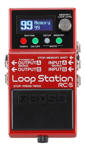 Pedal De Guitarra Boss Rc5 Loop Station Looper