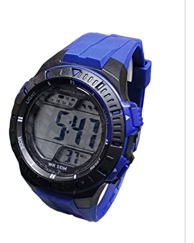 Reloj Hombre Knock Out Digital Numeros Grandes Sumergible 