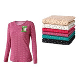 Pack 3 Camisetas Con Polar  Mujer Premium Elasticadas 