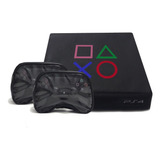 Funda Antipolvo Ps4+ Funda Joystick X2- Simbolos- Ecocuero