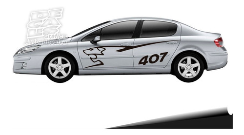 Calco Decoracion Peugeot 407 Rally Laterales