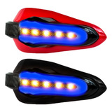 Protectores De Puños Moto Direccional 15 Led Con Luz Gel Par