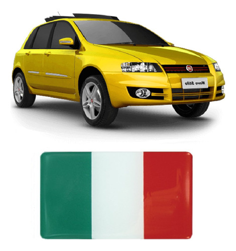 Adesivo Italia Bandeira Orig Fiat Stilos