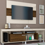 Painel E Rack Para Tv 65  7021 Off White Savana