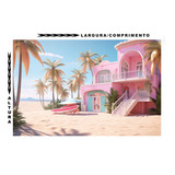 Fundo Fotográfico Tecido 170x250cm Barbie Malibu 3d 22363