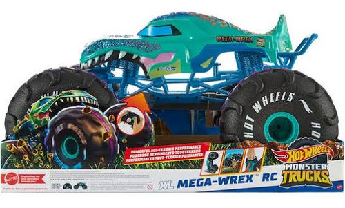 Monster Truck Gigante Hot Wheels Mega Wrex Control Remoto 