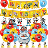 Set Globos Cuphead Regalo Cumpleaños Decorativos Recuerdo