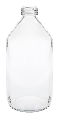 Botella Vidrio Transparente Farma 250 Cc Boca 28/410 X30 Uds