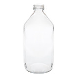 Botella Vidrio Transparente Farma 250 Cc Boca28/410 X12u S/t