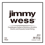 12 Cuerdas Jimmy Wess 2a Acústica Ó Eléctrica .012 Jw-012p