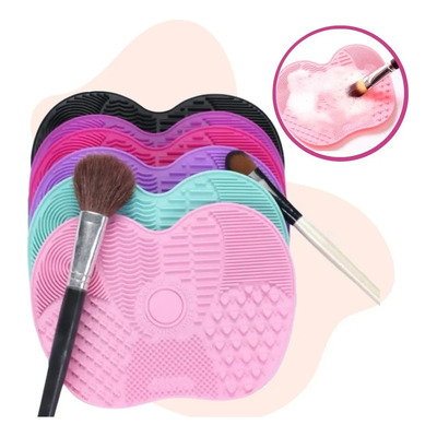 Tapete Lava Brochas De Silicon, Limpia Brochas Todo Tipo F Color #3 Rosa Fosfo | MercadoLibre