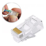 500pcs Plug Modular Conector Rj45 8x8 Cabo Rede Lan Pc