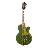 Guitarra Elétrica EpiPhone Original Collection Emperor Swingster De  Bordo Forest Green Metallic Metálico Com Diapasão De Louro Indiano