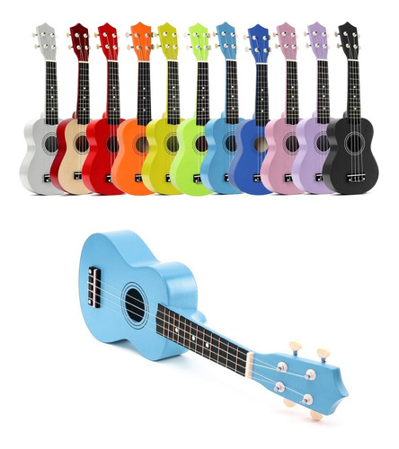 Ukelele Guitarra Soprano Infantil Niños Juguete Con Funda