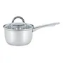 Cacerola Acero Inoxidable Triple Fondo N16 Tapa Vidrio 1,9 L Color Plateado | Envío gratis