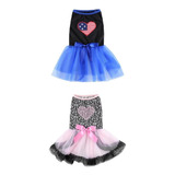 2pieces Cute Dress Mujer Perros