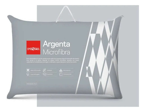 Rosen Almohada Microfibra Argenta New Americana 50x70 Cm Color Blanco