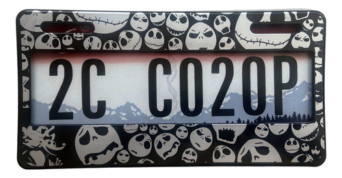 Porta Placas Jack Skellington Disney Vw Kia Ford Universal