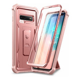 Funda Dexnor Con Mica Y Soporte Para Samsung Galaxy S10+