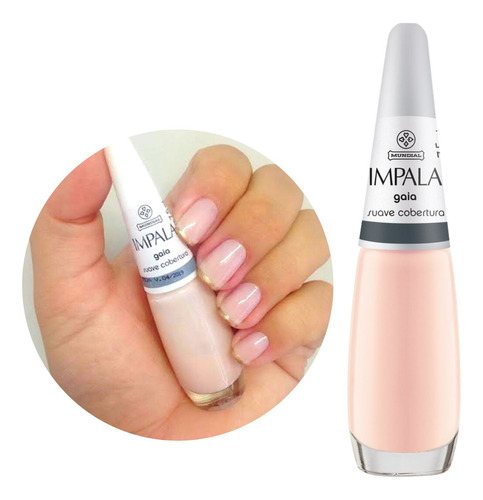 Esmalte Impala Cobertura Suave Gaia Rosinha Cor Cobertura-gaia