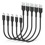 Cable Usb C Corto De 1 Pie, Paquete De 5 Cables De Cargador