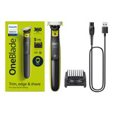 Philips Norelco Oneblade 360 Face Hybrid Electric Trimmer An