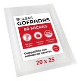 100 Bolsas Sellado Al Vacío Gofradas 20x25 Cms 80 Micras